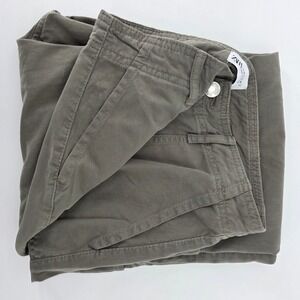 Zara Womens Green Cotton Straight Leg Cargo Pants High Rise Utility Size 6